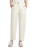 Wooster Wide-Leg Canvas Pants