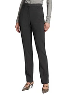 Straight-Leg Wool-Blend Trousers