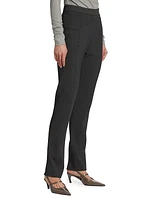 Straight-Leg Wool-Blend Trousers