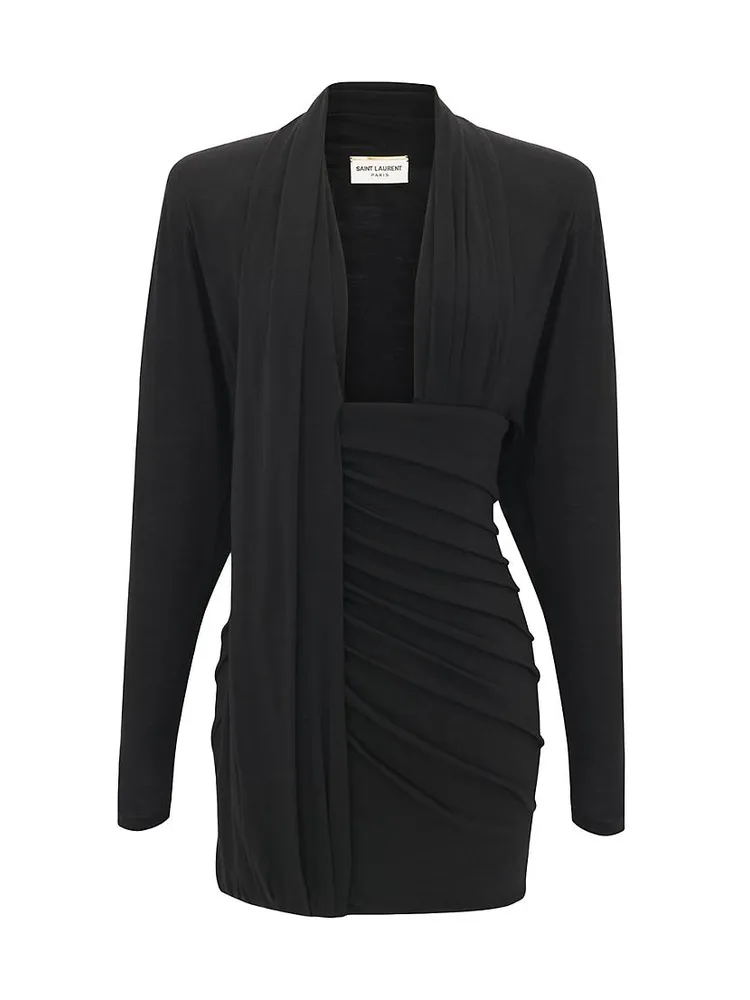 Draped Dress Wool Jersey