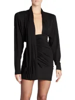 Draped Dress Wool Jersey