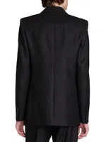 Jacket Striped Wool Flannel