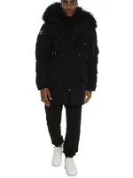 Snorkel Shearling-Trimmed Flight Coat