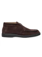 Suede Slip-On Chukka Boots