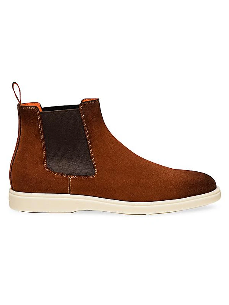 Suede Burnished Sport Chelsea Boots