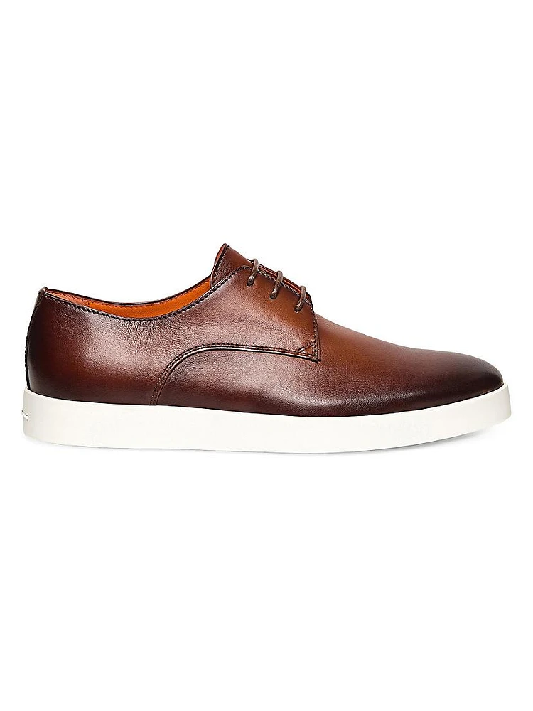 Leather Lace-Up Oxfords