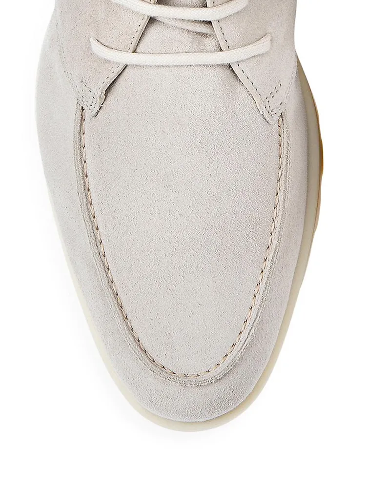 Suede Lug-Sole Ankle Boots