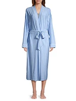 Gisele Striped Jersey Robe