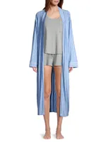 Gisele Striped Jersey Robe