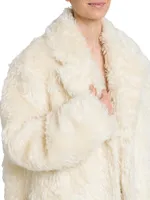 Oversized Mohair-Cotton Coat