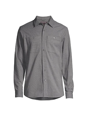 Cotton-Blend Slim-Fit Shirt
