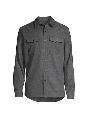 Stretch Jersey Long-Sleeve Shirt