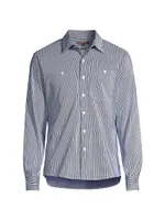 Striped Stretch-Cotton Shirt