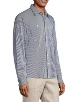 Striped Stretch-Cotton Shirt