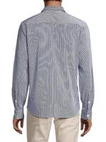 Striped Stretch-Cotton Shirt