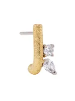 Iskra Ciana 14K Yellow Gold & 0.19 TCW Diamond Single Stud Earring