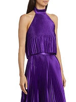 Viola Pleated Crop