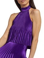 Viola Pleated Crop