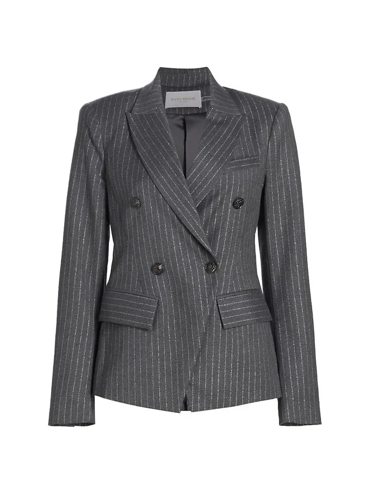 Collins Metallic Pinstripe Jacket