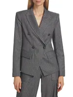 Collins Metallic Pinstripe Jacket