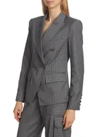 Collins Metallic Pinstripe Jacket