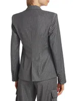 Collins Metallic Pinstripe Jacket