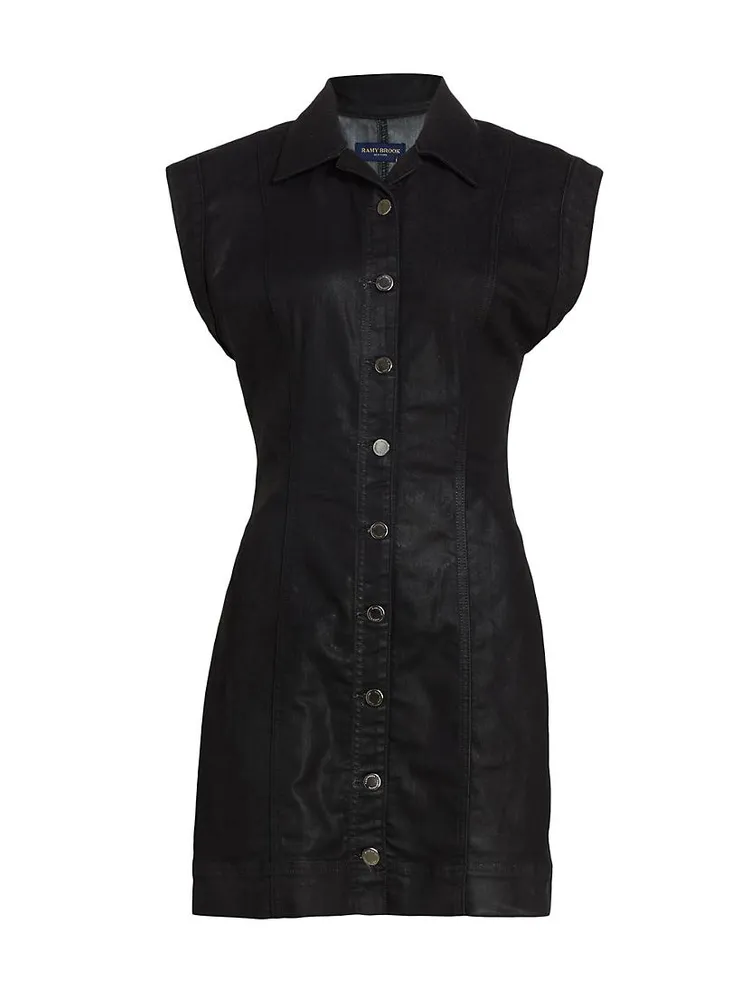 Lolita Coated Denim Minidress