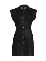 Lolita Coated Denim Minidress