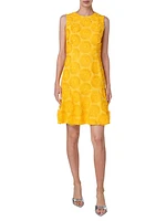 Sunflower Embroidered Sheath Dress