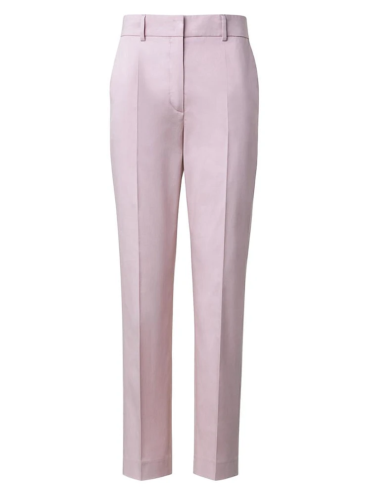 Feryn Straight-Leg Cotton-Blend Pants