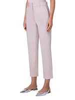 Feryn Straight-Leg Cotton-Blend Pants