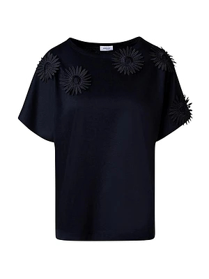 Embroidered Floral T-Shirt