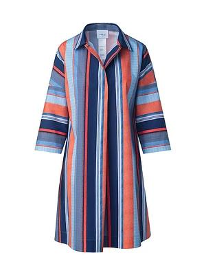 Striped Cotton Poplin Dress