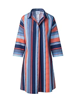 Striped Cotton Poplin Dress