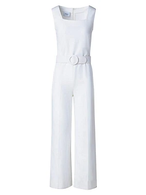 Sleeveless Belted Jumpsuit