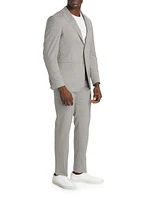 COLLECTION Mini Grid Wool Single-Breasted Suit