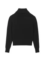 Shawlneck Sweater Ribbed Wool