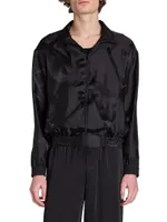 Teddy Jacket Oversized Cassandre Silk Twill