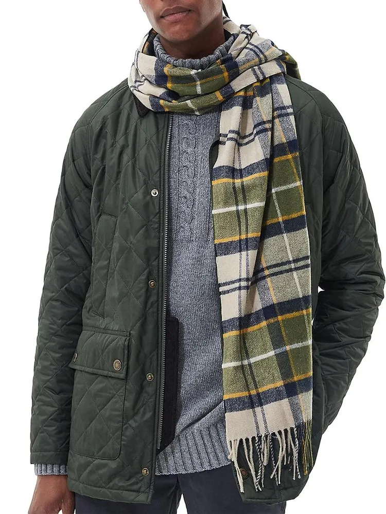 Yaxley Plaid Wool-Blend Scarf