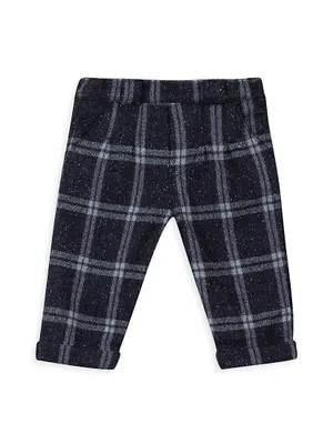 Baby Boy's & Little Wool-Blend Plaid Pants