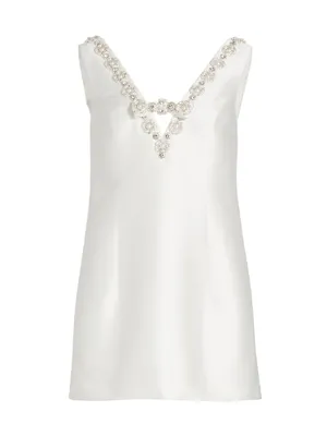 Sylvie Embellished Mikado Minidress