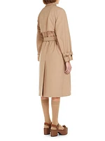 Wool-Blend Trench Coat