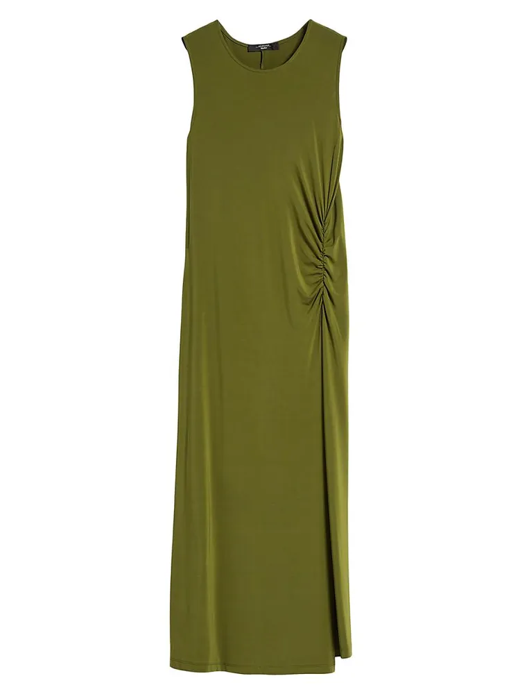 Jersey Gathered Maxi Dress