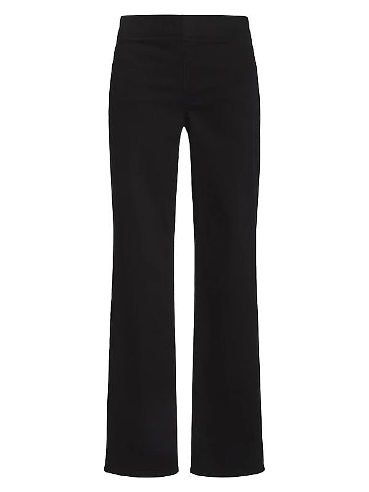 Bailey Pull-On Straight-Leg Jeans