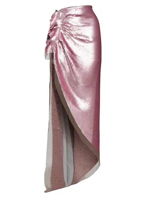 Edfu Sequin Embroidered Chiffon Skirt
