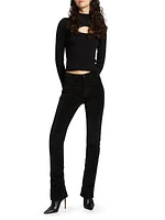 Kaya Split-Hem Slim Jeans