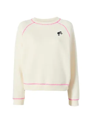 Bandier x Barbie Fleece Crewneck Sweater