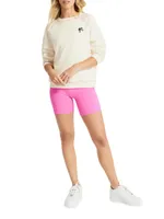 Bandier x Barbie Fleece Crewneck Sweater