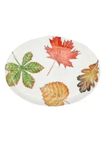 Autunno Assorted Leaves Large Oval Platter