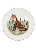 Wildlife Fox Rimmed Round Platter